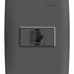 Tomada Telefone RJ11 4 Fios com Placa Simon 30 Grafite