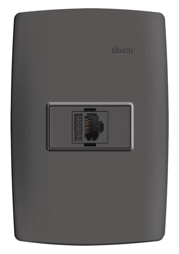 conjunto-tomada-rj45-cat-5e-grafite-c-placa-suporte-grafite-simon-30-30961-38-7899191919535.png Tomada Rede RJ45 Cat5e com Placa Simon 30 Grafite - Imagem 1
