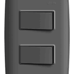 Conjunto 2 Interruptores Simples 10A com Placa Simon 30 Grafite