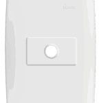 Placa com Saída de Fio 4x2 com Suporte Simon 30 Branca