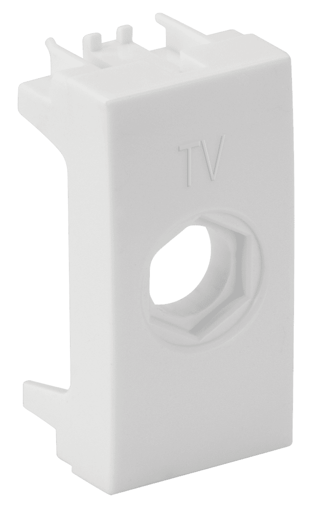 modulo-complemento-conector-tv-coaxial-branco-simon-30-35-30802-30-7899191912864.png Módulo Tomada Coaxial TV 75 Ohms Simon 30/35 Branca - Imagem 1