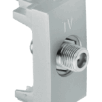 Módulo Tomada Coaxial TV 75 Ohms Simon 30/35 Alumínio fosco