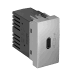 Módulo Carregador USB Tipo C 2.1A Bivolt Simon 30/35 Alumínio fosco