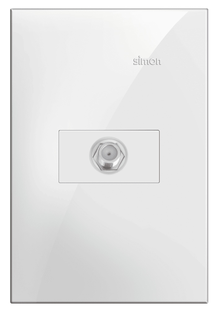 conjunto-1-tomada-coaxial-para-tv-75-ohms-branco-fosco-simon-35-35965-31-7899191923235.png Tomada Coaxial TV Terminal com Placa Simon 35 Branco fosco - Imagem 1