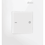 Interruptor Bipolar Duplo com Placa Simon 35 Branco fosco