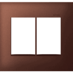 Placa 6 Postos 4x4 Simon 35 Aço corten