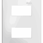 Placa 2 Postos Separados 4x2 Simon 35 Branca