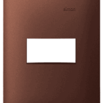 Placa 1 Posto 4x2 Simon 35 Aço corten