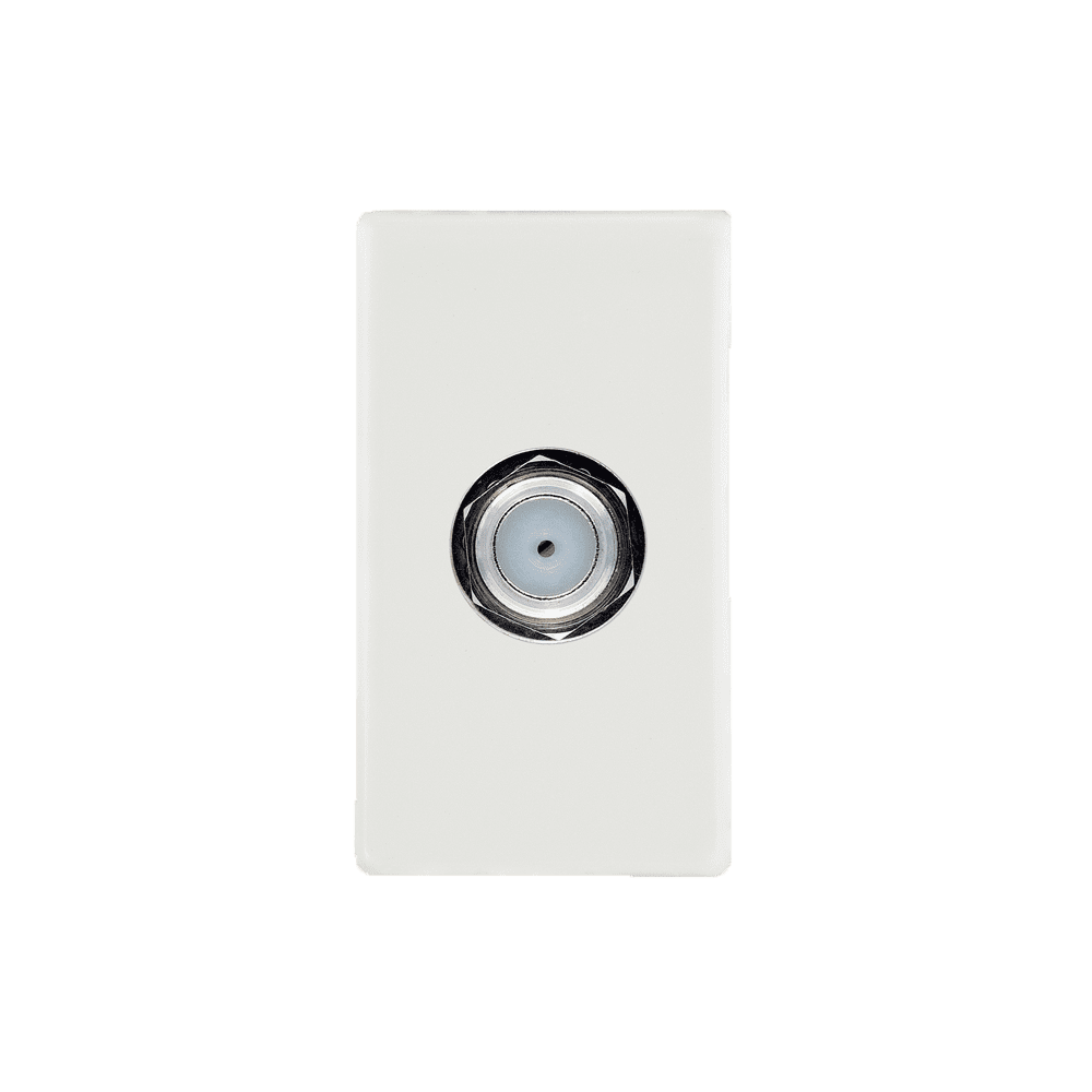 773401_1.png Módulo Tomada Coaxial TV Terminal Iriel Imperia Branca - Imagem 1