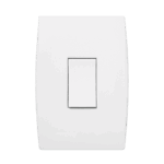 Interruptor Paralelo Vertical 10A 4x2 com Placa Iriel Ilus Branca