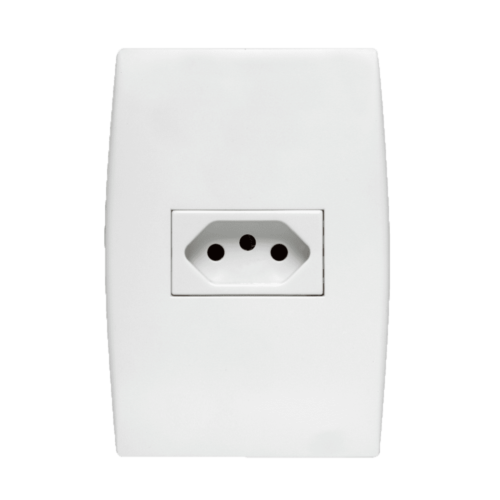 5UB99050_1.png Tomada 2P+T 20A 4x2 com Placa Iriel Ilus Branca - Imagem 1