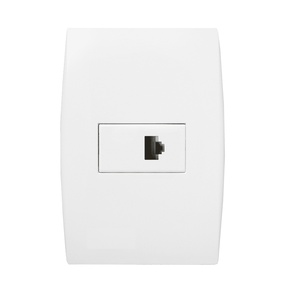 5TG99063_1.png Tomada Rede RJ45 Cat5e 4x2 com Placa Iriel Ilus Branca - Imagem 1
