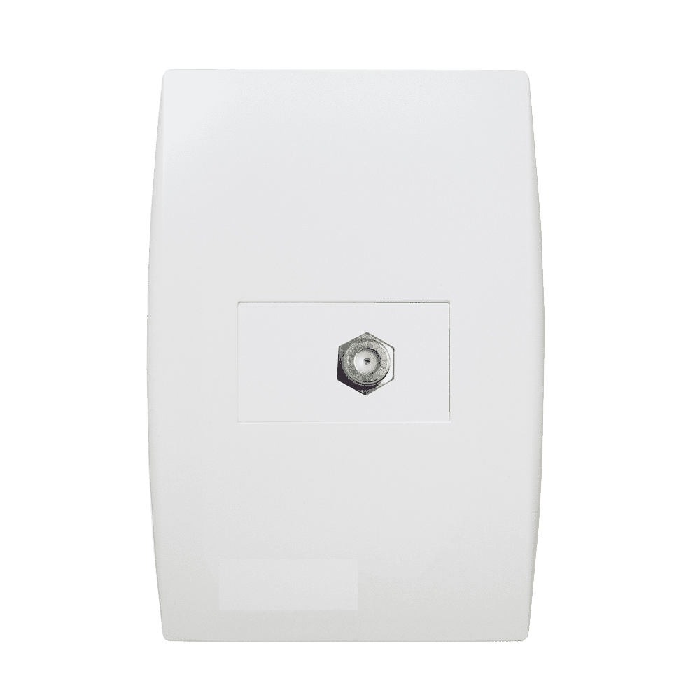 5TG99062_1.png Tomada Coaxial TV Terminal 4x2 com Placa Iriel Ilus Branca - Imagem 1