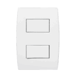 Conjunto Interruptor Simples + Paralelo 10A 4x2 com Placa Iriel Ilus Branca
