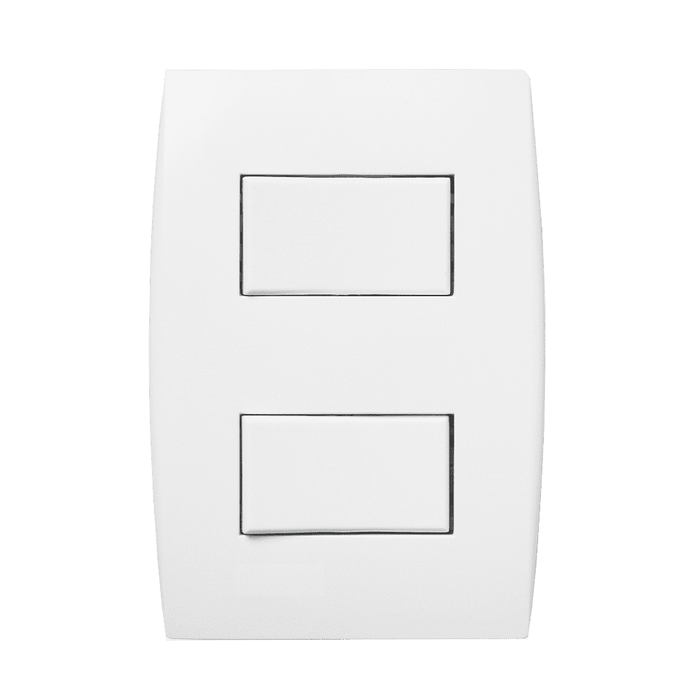 5TA99050_1.png Conjunto Interruptor Simples + Paralelo 10A 4x2 com Placa Iriel Ilus Branca - Imagem 1