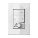 Conjunto Controle de Ventilador com Ponto de Luz Bivolt 4x2 com Placa Iriel Iris Branca