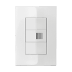 Cigarra Eletrônica Bivolt 4x2 com Placa Iriel Iris Branca