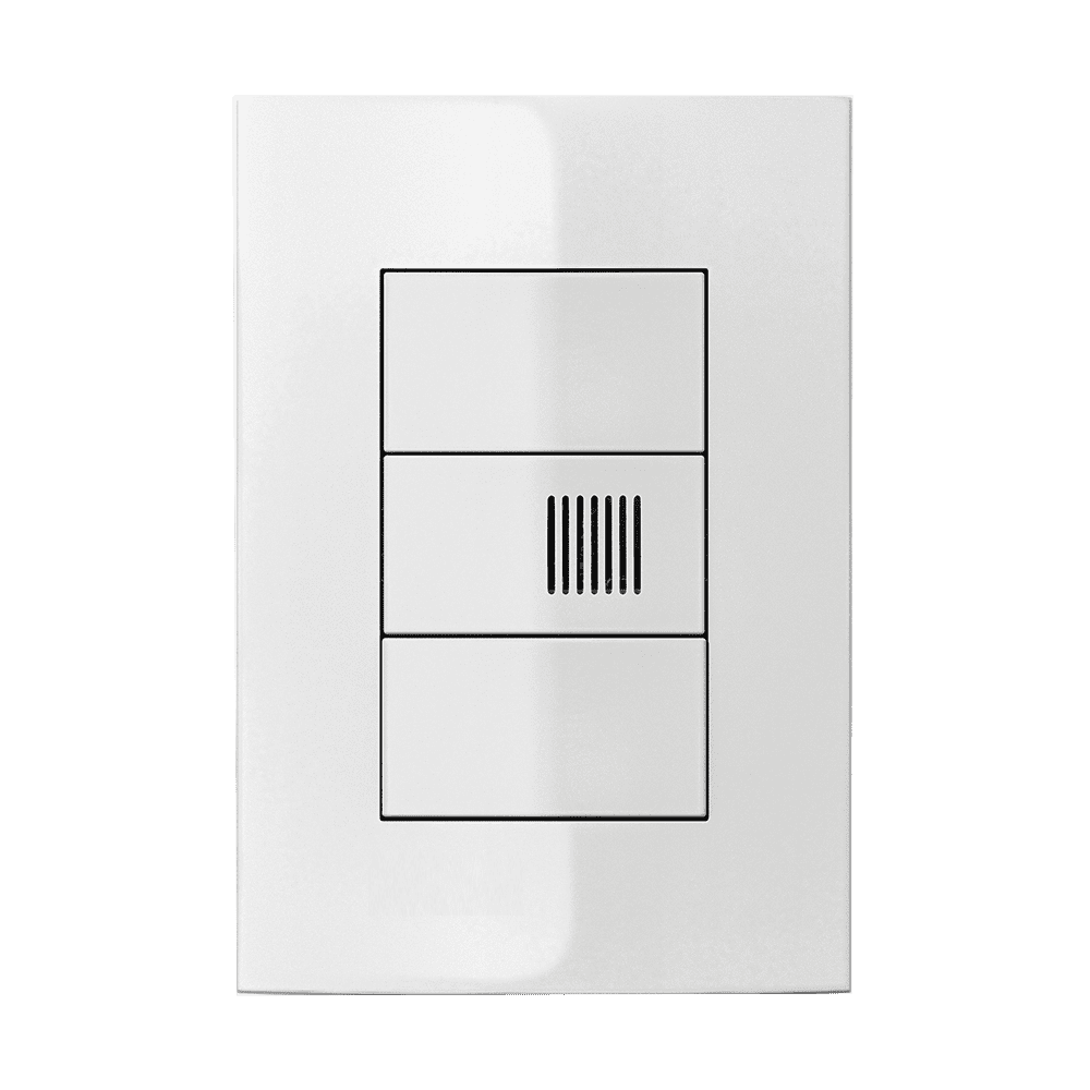 254002_1.png Cigarra Eletrônica Bivolt 4x2 com Placa Iriel Iris Branca - Imagem 1