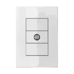 Tomada Coaxial TV Terminal 4x2 com Placa Iriel Iris Branca