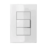 Interruptor Simples 10A 4x2 com Placa Iriel Iris Branca