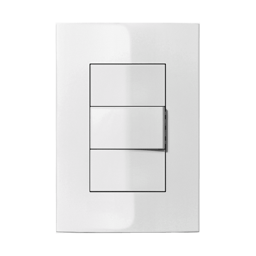 251001_1.png Interruptor Simples 10A 4x2 com Placa Iriel Iris Branca - Imagem 1