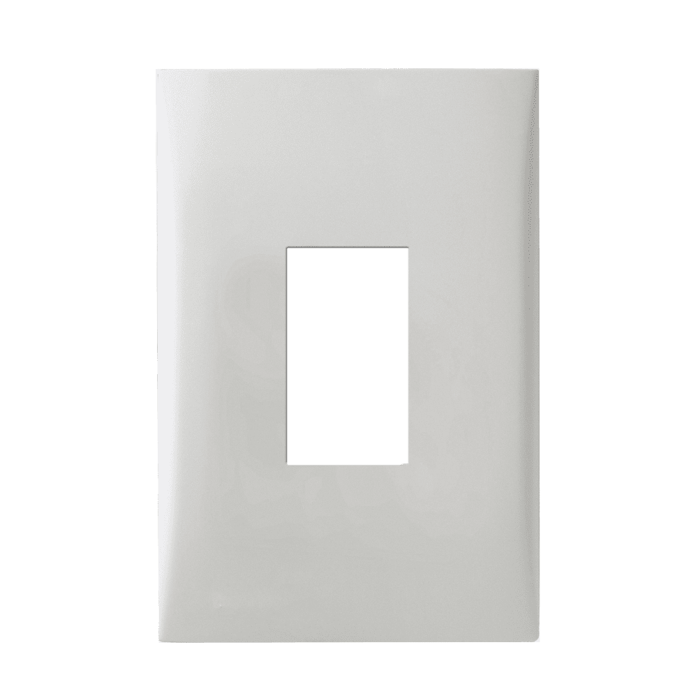 772151_1.png Placa 1 Módulo Vertical com Suporte 4x2 Iriel Imperia Branca - Imagem 1
