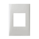 Placa 2 Módulos Juntos com Suporte 4x2 Iriel Imperia Branca