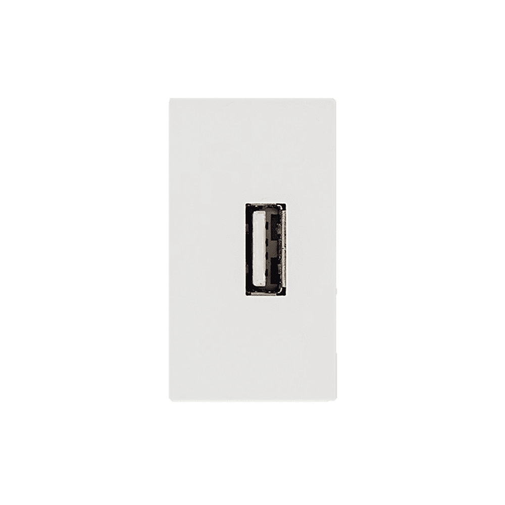 773612_1.png Módulo Tomada Carregador USB 2.1A Bivolt Iriel Imperia Branca - Imagem 1