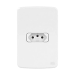 Tomada 2P+T 10A com Placa Composé WEG Branca