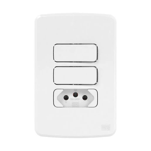 CONJUNTO-2-INTERRUPTOR-PARALELO-1-TOMADA-2PT-20A-250V-C-PLACA-SUPORTE-BRANCO-Compose-WEG-13272582-1.png Conjunto 2 Interruptores Paralelo + 1 Tomada 20A com Placa Composé WEG Branca - Imagem 1