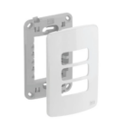 Placa 3 Módulos Horizontal 4x2 Composé WEG Branca