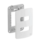 Placa 2 Módulos Horizontal 4x2 Composé WEG Branca