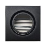 Spot Embutido Goli Dicroica Quadrado Preto