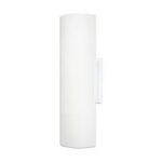 Arandela Taschibra Embaú 1xE27 20cm Vidro Fosco Branca