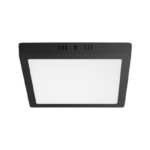 Painel LED de sobrepor quadrado preto 18W 6500K Taschibra