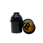 Bocal E27 pendente sem chave plástico preto