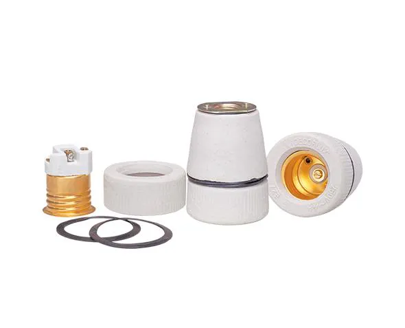 Bocal E27 de tempo porcelana branco - Imagem 1