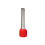 Terminal ilhós tubular 10.0mm² vermelha cobre estanhado