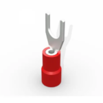 Terminal garfo m4 44931.5mm² vermelha cobre estanhado