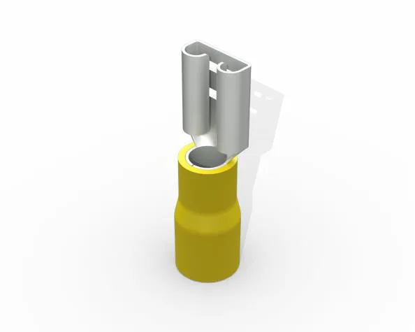Terminal luva fêmea 4.0-6.0mm² amarelo cobre estanhado - Imagem 1