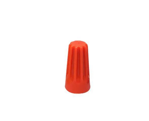 Terminal conector de torção 2x2.5mm² laranja nylon - Imagem 1