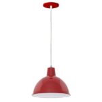 Pendente td820 1xe27 vermelha Taschibra