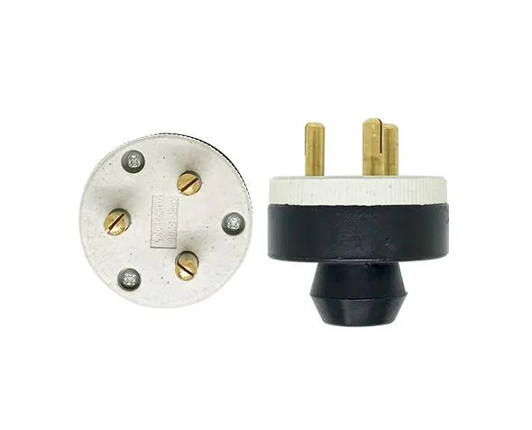 Pino externo polarizado 30A porcelana branco - Imagem 1