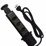 Torre com 3 tomada multiplug preto Renna
