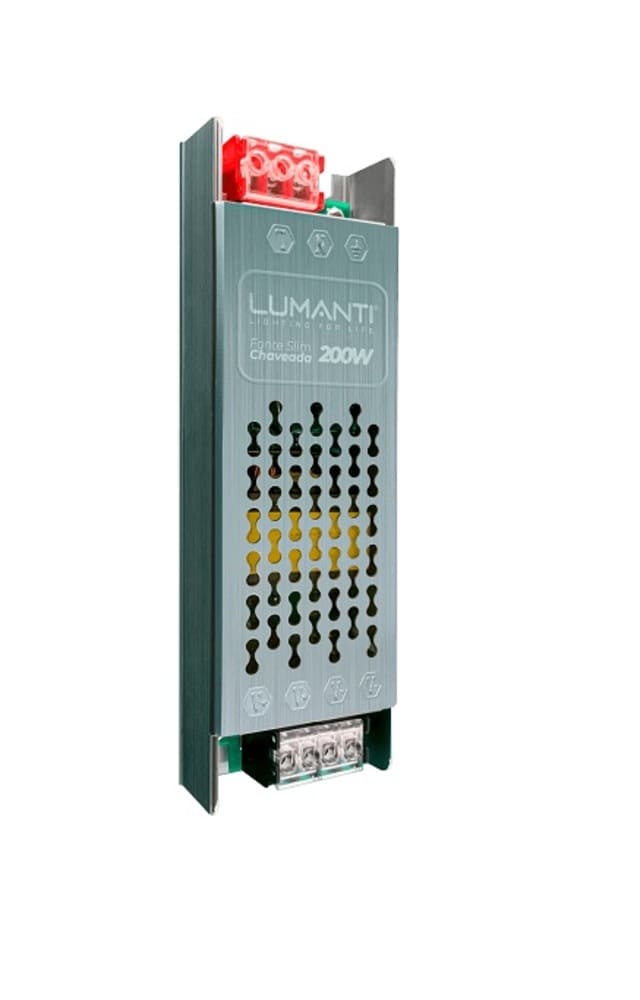 FCS1216.jpg Fonte chaveada slim 12V 16.6A 200W bivolt Lumanti - Imagem 1