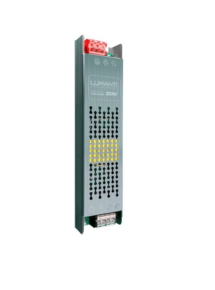 FCS2412.jpg Fonte chaveada slim 24V 12.5A 300W bivolt Lumanti - Imagem 1