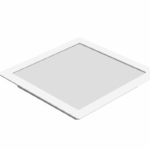 Luminária LED Flat alumínio embutir quadrada 24W 4000K 292x292mm Lumanti