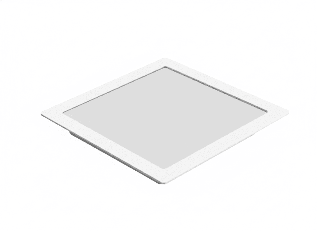 FLAT-12W.png Luminária LED Flat alumínio embutir quadrada 12W 6500K 165x165mm Lumanti - Imagem 1