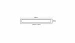 Luminária Slim Fit LED preto 18W 6500K 500x50x25mm Lumanti - Imagem 7
