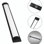 Luminária Slim Fit LED preto 18W 6500K 500x50x25mm Lumanti - Imagem 5